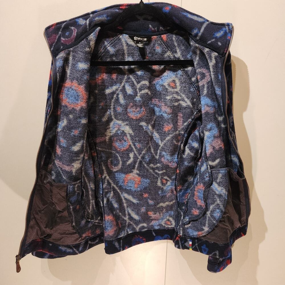 Sherpa Adventure Gear Bhutan Full Zip Jacket Rathee Blue Floral GORPcore Sz M - Picture 3 of 9